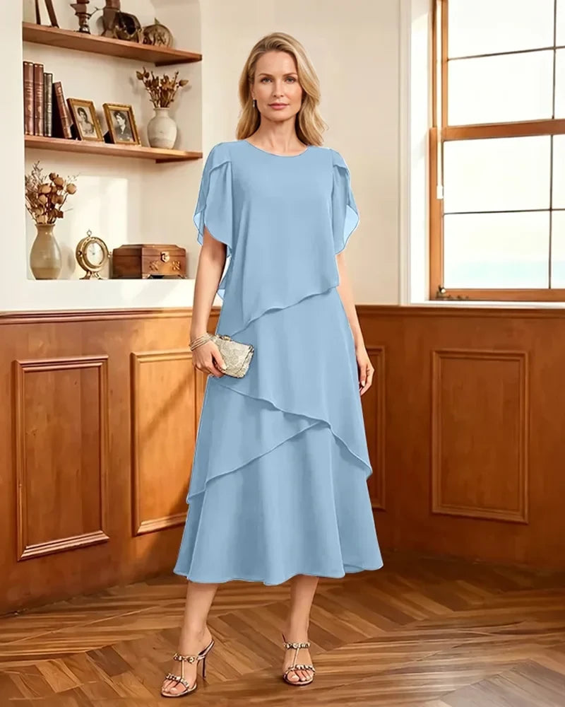 Tiered-Chiffon-Mother-of-Bride-Dress-with-Flutter-Sleeves-Sky-Blue-1