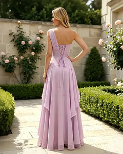 One-Shoulder-Chiffon-Slit-Mother-of-the-Bride-Dress-2