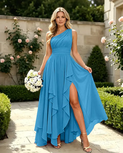 One-Shoulder-Chiffon-Slit-Mother-of-the-Bride-Dress-Ocean-Blue-1