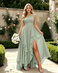 One-Shoulder-Chiffon-Slit-Mother-of-the-Bride-Dress-Sage-1