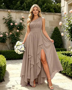 One-Shoulder-Chiffon-Slit-Mother-of-the-Bride-Dress-Taupe-1