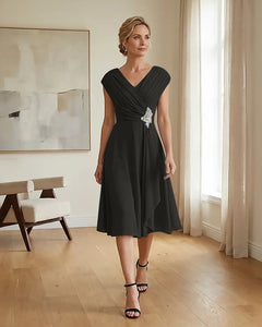 Chiffon-Mother-of-the-Bride-Dress-with-Rhinestone-Embellishment-Black-1