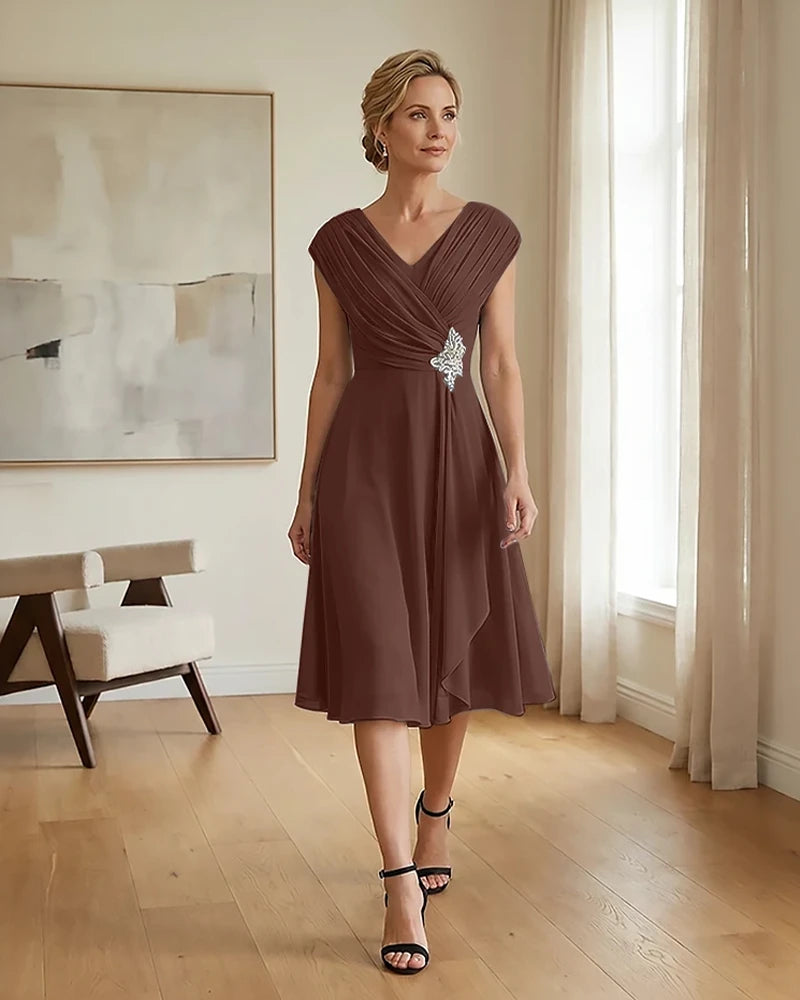 Chiffon-Mother-of-the-Bride-Dress-with-Rhinestone-Embellishment-Brown-1