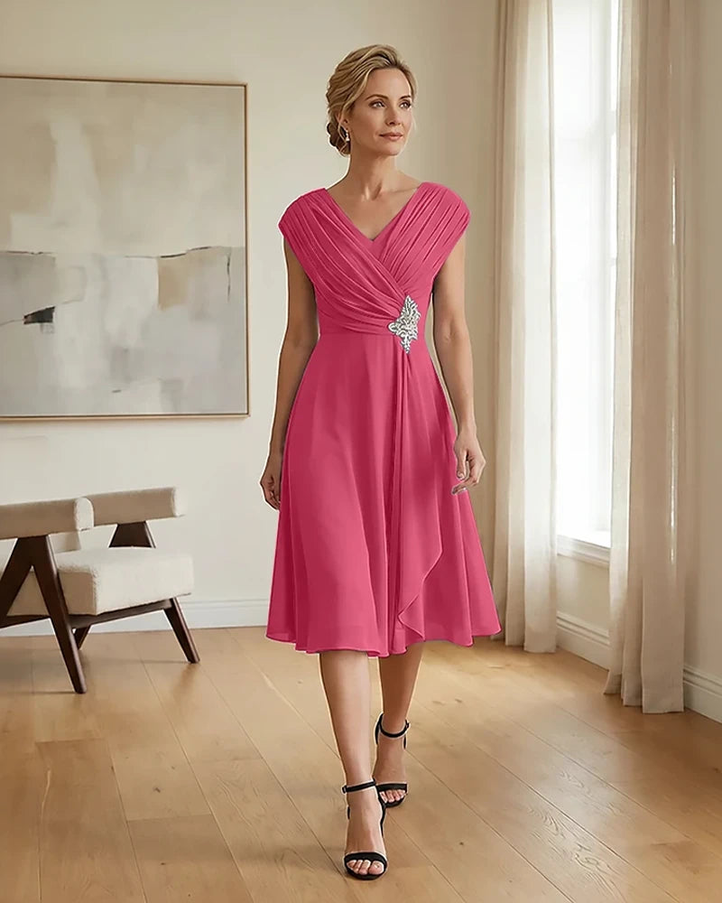 Chiffon-Mother-of-the-Bride-Dress-with-Rhinestone-Embellishment-Hot-Pink-1
