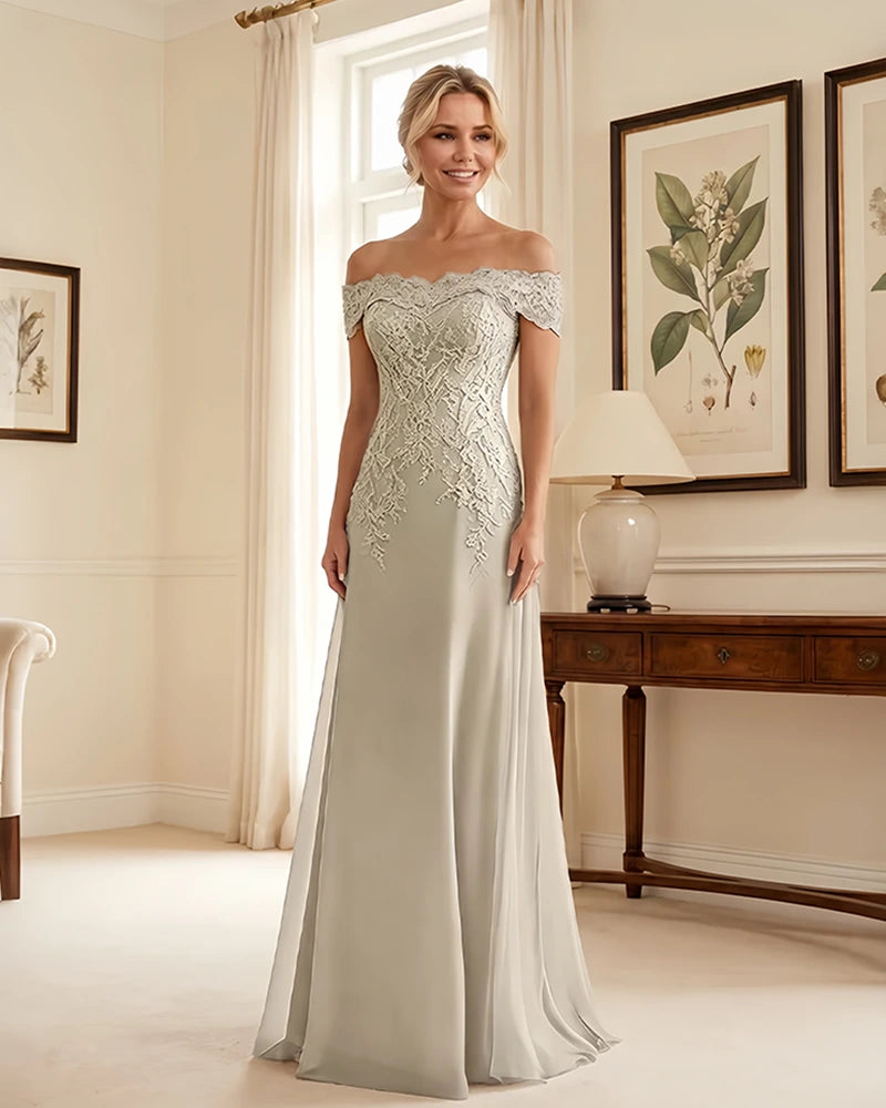 Off-the-Shoulder-Lace-Applique-Mother-of-the-Bride-Dress-1