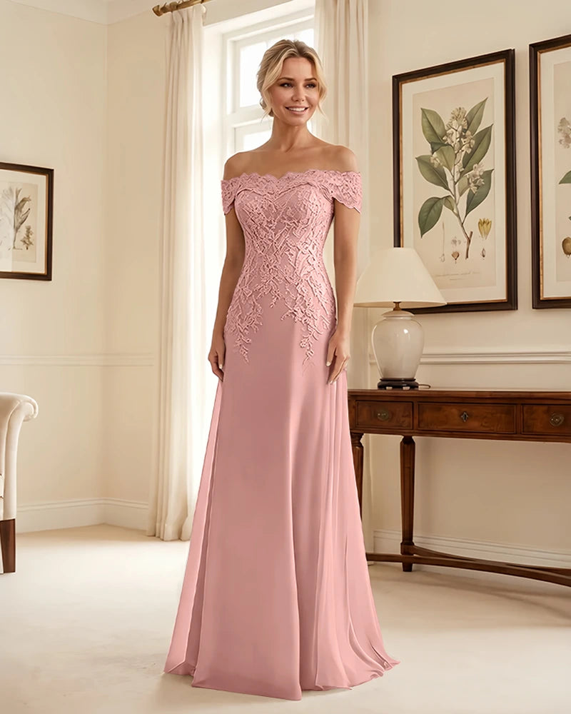 Off-the-Shoulder-Lace-Applique-Mother-of-the-Bride-Dress-Blushing-Pink-1