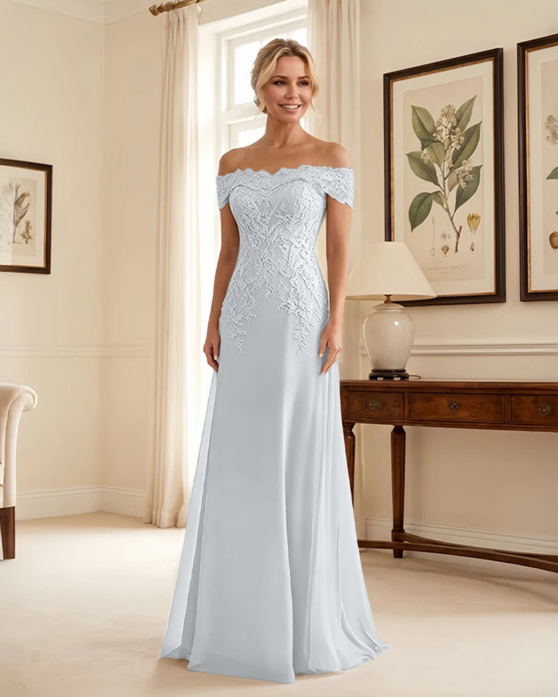 Off-the-Shoulder-Lace-Applique-Mother-of-the-Bride-Dress-Ivory-1