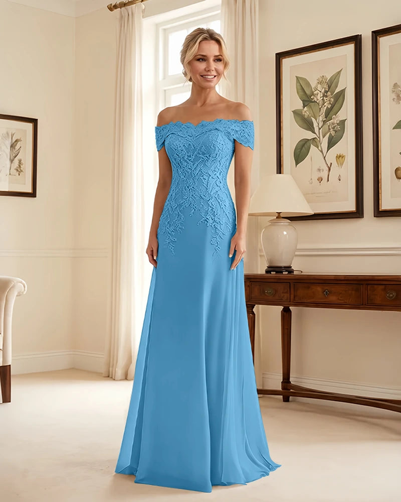 Off-the-Shoulder-Lace-Applique-Mother-of-the-Bride-Dress-Ocean-Blue-1