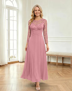 Mesh-Flowy-Mother-of-the-Bride-Dress-Dusty-Rose-1