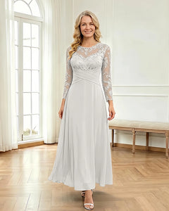 Mesh-Flowy-Mother-of-the-Bride-Dress-Ivory-1