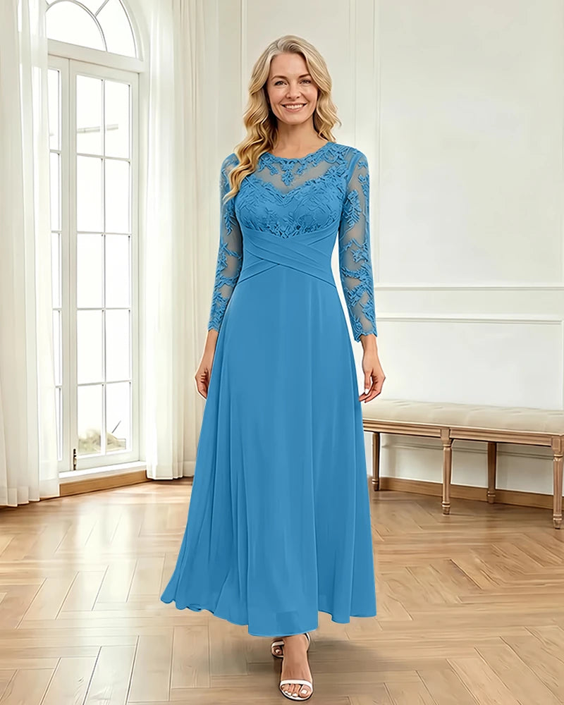 Mesh-Flowy-Mother-of-the-Bride-Dress-Ocean-Blue-1