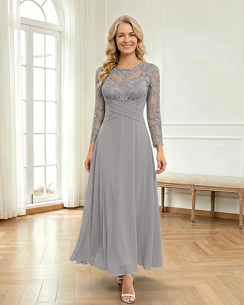 Mesh-Flowy-Mother-of-the-Bride-Dress-Silver-1