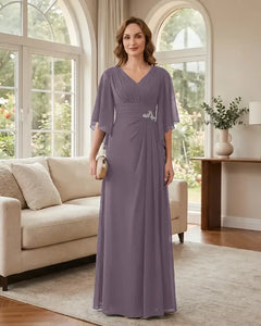 Chiffon-A-Line-Mother-of-the-Bride-Dress-with-Flutter-Sleeves-Wisteria-1