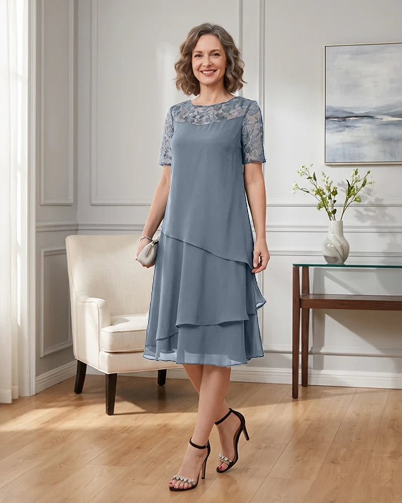 Tiered-Chiffon-Mother-of-the-Bride-Dress-with-Lace-Sleeves-Dusty-Blue-1