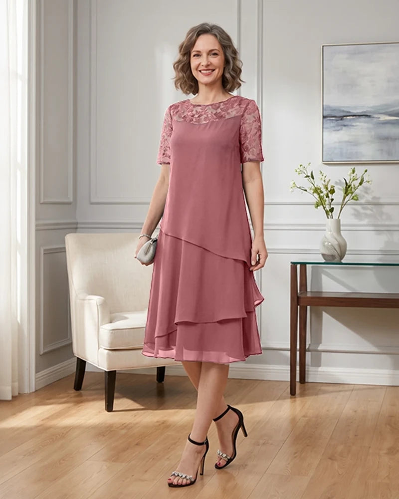 Tiered-Chiffon-Mother-of-the-Bride-Dress-with-Lace-Sleeves-Dusty-Rose-1