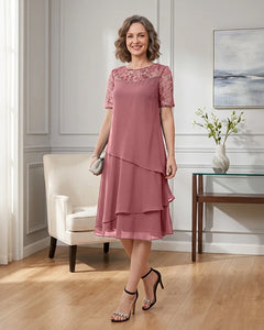 Tiered-Chiffon-Mother-of-the-Bride-Dress-with-Lace-Sleeves-Dusty-Rose-1