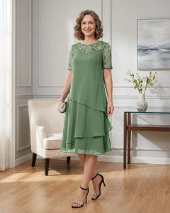 Tiered-Chiffon-Mother-of-the-Bride-Dress-with-Lace-Sleeves-Dusty-Sage-1