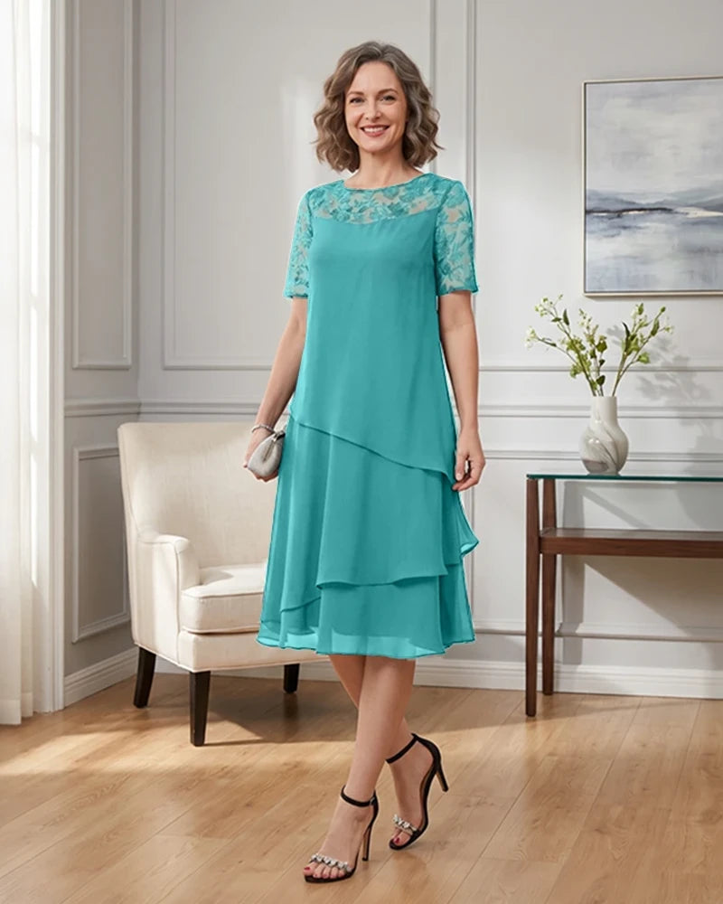 Tiered-Chiffon-Mother-of-the-Bride-Dress-with-Lace-Sleeves-Jade-1