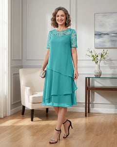 Tiered-Chiffon-Mother-of-the-Bride-Dress-with-Lace-Sleeves-Jade-1