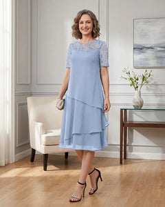 Tiered-Chiffon-Mother-of-the-Bride-Dress-with-Lace-Sleeves-Lavender-1