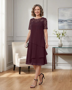 Tiered-Chiffon-Mother-of-the-Bride-Dress-with-Lace-Sleeves-Plum-1