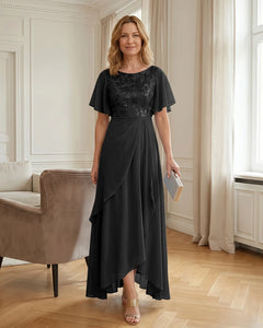 High-Low-Floral-Embroidery-Mother-of-the-Bride-Dress-Black-1