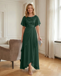 High-Low-Floral-Embroidery-Mother-of-the-Bride-Dress-Emerald-1