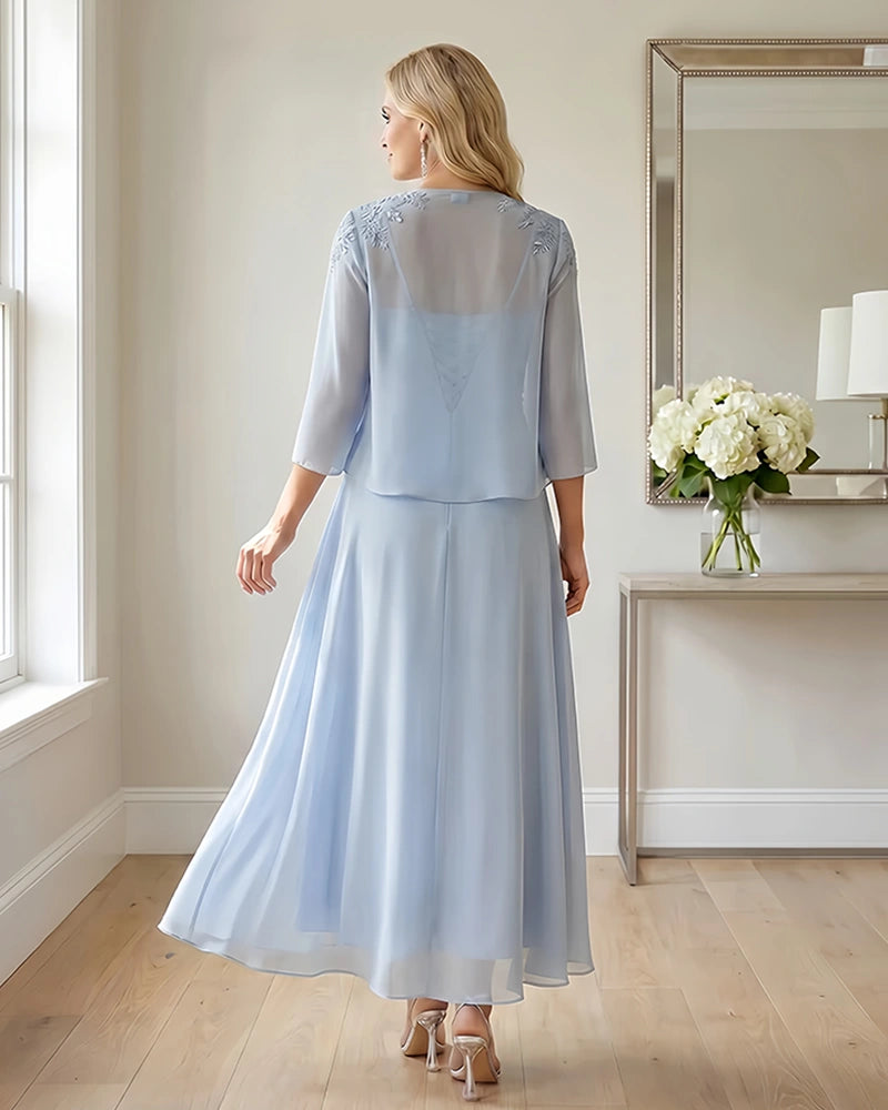Two-Piece-Embroidered-Shrug-Chiffon-Mother-of-the-Bride-Dress-2