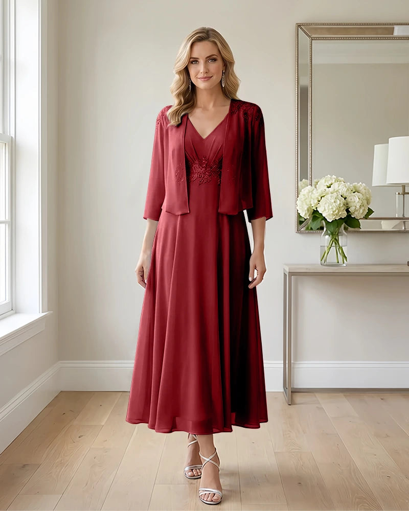 Two-Piece-Embroidered-Shrug-Chiffon-Mother-of-the-Bride-Dress-Desert-Rose-1