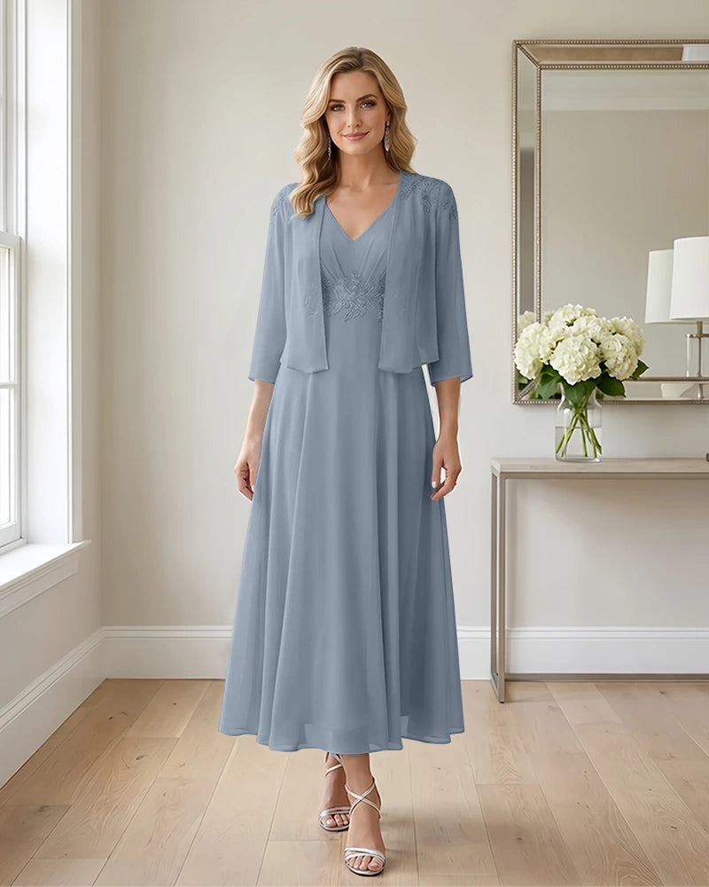 Two-Piece-Embroidered-Shrug-Chiffon-Mother-of-the-Bride-Dress-Dusty-Blue-1