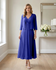 Two-Piece-Embroidered-Shrug-Chiffon-Mother-of-the-Bride-Dress-Royal-Blue-1