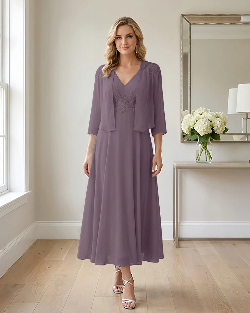 Two-Piece-Embroidered-Shrug-Chiffon-Mother-of-the-Bride-Dress-Wisteria-1