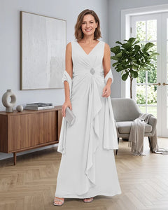 Sleeveless-Chiffon-Mother-of-the-Bride-Dress-with-Shawl-White-1