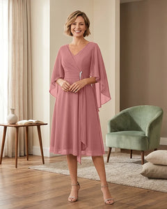 Tea-Length-Chiffon-Mother-of-the-Bride-Dress-with-V-Neck-Dusty-Rose-1
